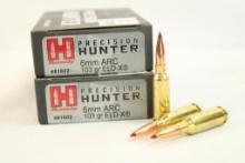 Two boxes of Hornady Hunter 6mm ARC 103 gr ELD-X. Count 40.