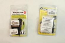 Two Lula magazine reloaders. One for AK-47 and one for Baby pistol 22, 25, 32, and 380. In packages.