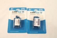 Two packages of 40 S&W snap caps.