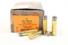 One box of HSM Bear Load 357 Mag 180 gr RNFP. Count 50.
