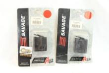 Two Savage A22 magazines for 22 WMR. In packages.