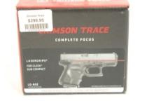 One Crimson Trace lasergrip for Glock sub-compact. In box.