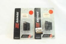 Two Savage A22 magazines for 22 WMR. In packages.