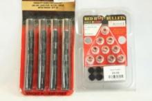 Two pkgs of saboted .50 Cal bullets, one Knight and one Red Hot Bullets. 30 count total