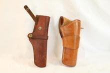 Two leather RH holsters