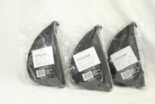Three Uncle Mike's pistol rug zip up cases, new in bags
