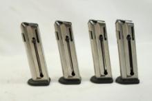 Four Walther P22 .22LR mags