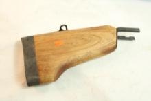 Wood rifle butt stock