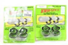 Two sets of Kwik-Site see thru scope mounts, newin pkg