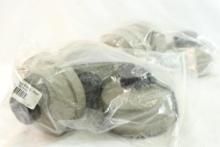 Two pkgs of Israeli type 80 gas mask filters, 6 count total