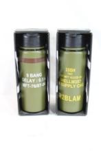 Two 16 0z stainless steel double wall tumblers, new in boxes