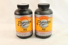 Two containers of Hodgdon Pyrodex muzzleloading propellant RS, WILL NOT SHIP Local pickup only