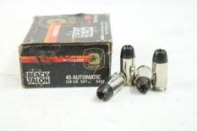 Box of Winchester Black Talon .45 Auto 230 gr SXT