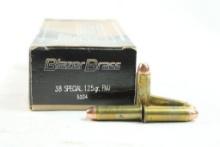 Box of Blazer Brass 38 special 125 gr FMJ, 50 count