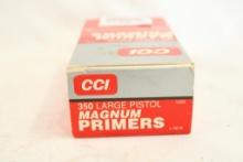 Box of CCI 350 large pistol Magnum primers, 1000 count