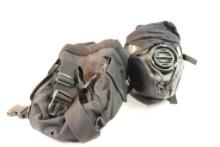 Gas mask with carry case