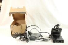 Plantronics wireless office headset system with charger in box, used