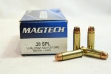 One box of Magtech .38 Special 158gr FMJ, 50 count