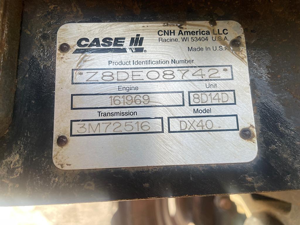 2008 CASE 40 LOADER TRACTOR