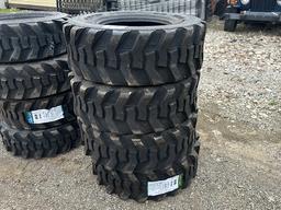 (4) WESTLAKE 12-16.5 SKID LOADER TIRES