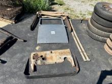 FORD MODEL A DOOR, CANOPY, BUMPER, BODY PANELS