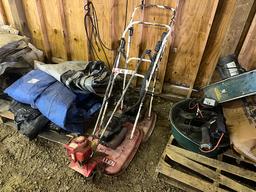 MANTIS ROTOTILLER, 2 ALLEN HOVER MOWERS