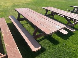 8' WOODEN PICNIC TABLE