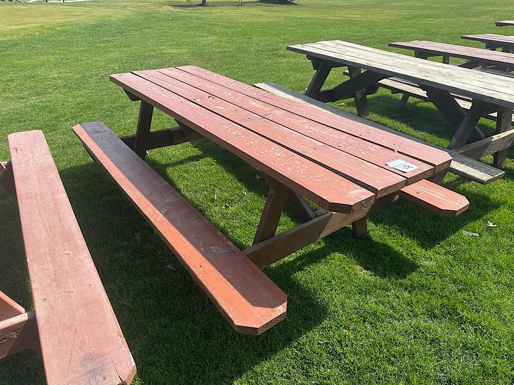 8' WOODEN PICNIC TABLE