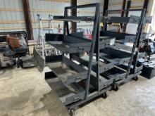 HEAVY DUTY ROLLING PARTS SHELF