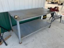 34"X72" STEELE WORK TABLE