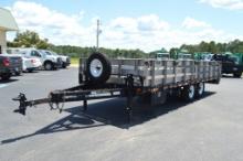 2009 PJ 20' Tandem Axle Stake Body Trailer