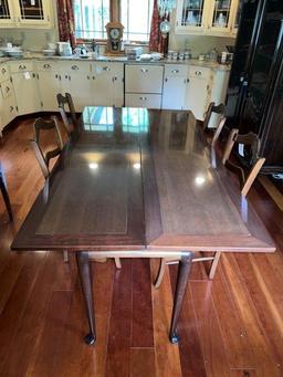 78"X40" Walnut Finish Harvest Dining Table
