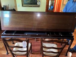 78"X40" Walnut Finish Harvest Dining Table
