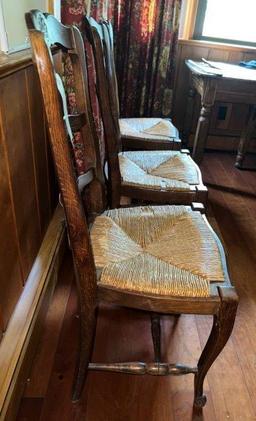 3 - Ladder Back Dining Chairs