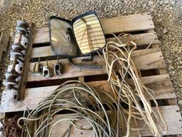 Pallet - cable, wire, mirrors, insulators