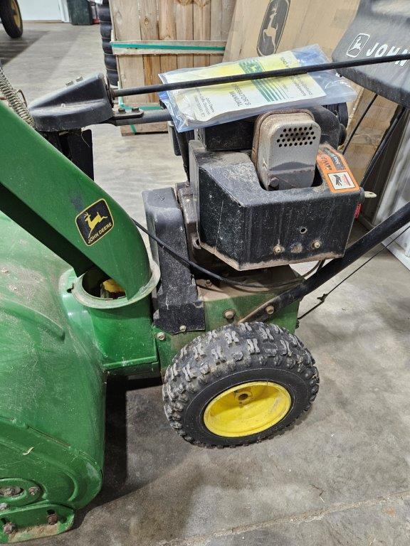 John Deere 826D 26" walk behind Snow Blower