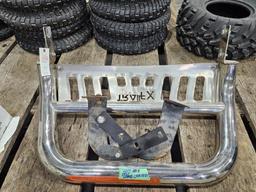 Chrome brush guard w/ brackets