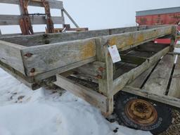 13.5' Wooden Cattle Feed Bunk