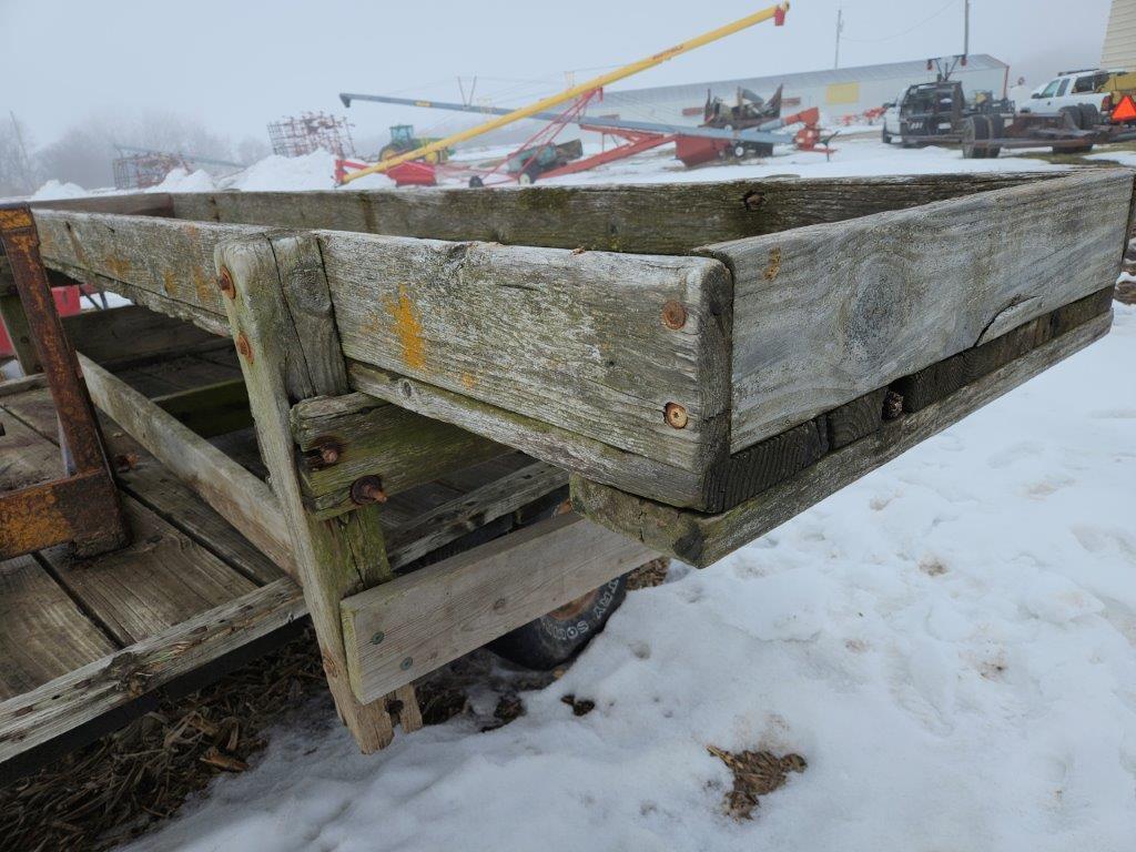 13.5' Wooden Cattle Feed Bunk