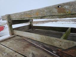 13.5' Wooden Cattle Feed Bunk