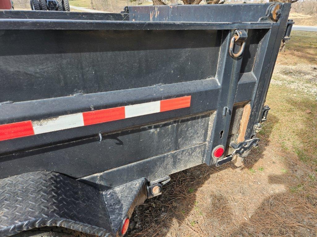 2007 PJ 80"x14' Tandem Axle Bumper Hitch Dump Trailer