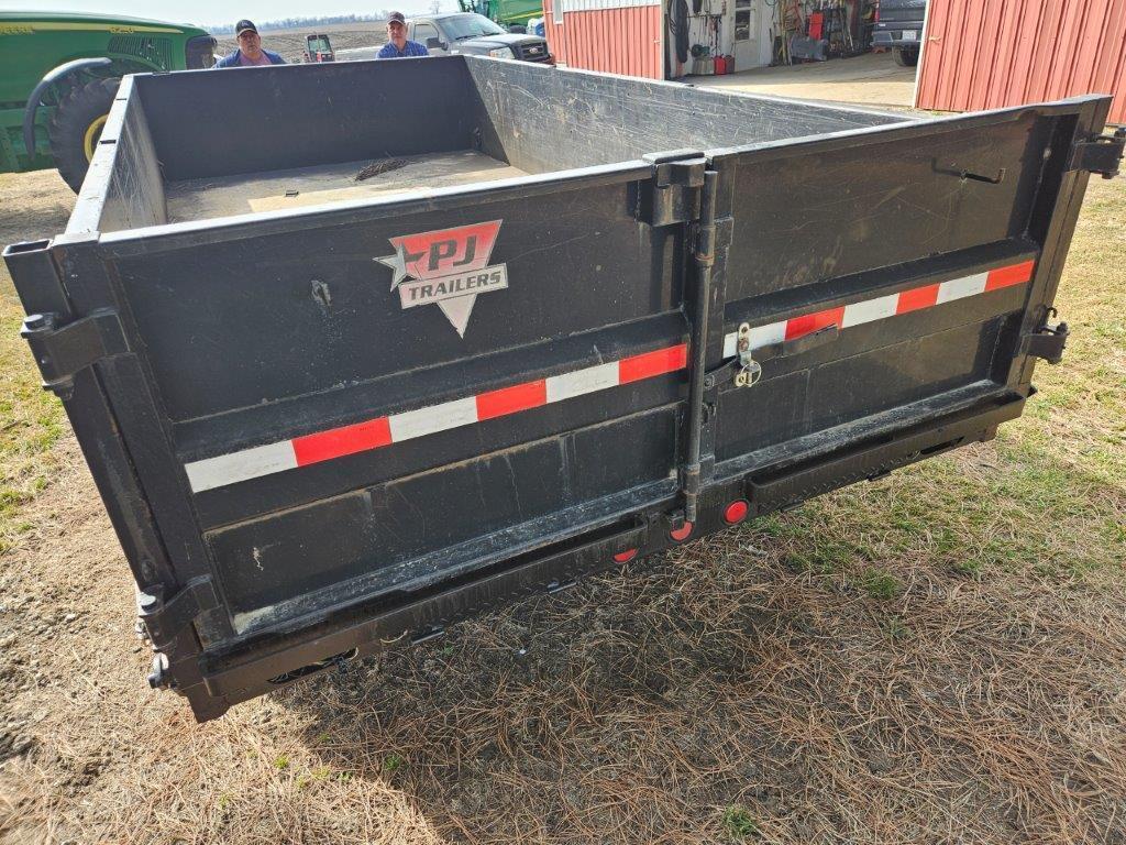 2007 PJ 80"x14' Tandem Axle Bumper Hitch Dump Trailer