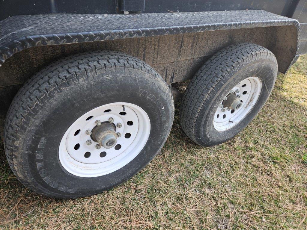 2007 PJ 80"x14' Tandem Axle Bumper Hitch Dump Trailer