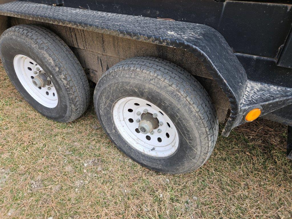 2007 PJ 80"x14' Tandem Axle Bumper Hitch Dump Trailer