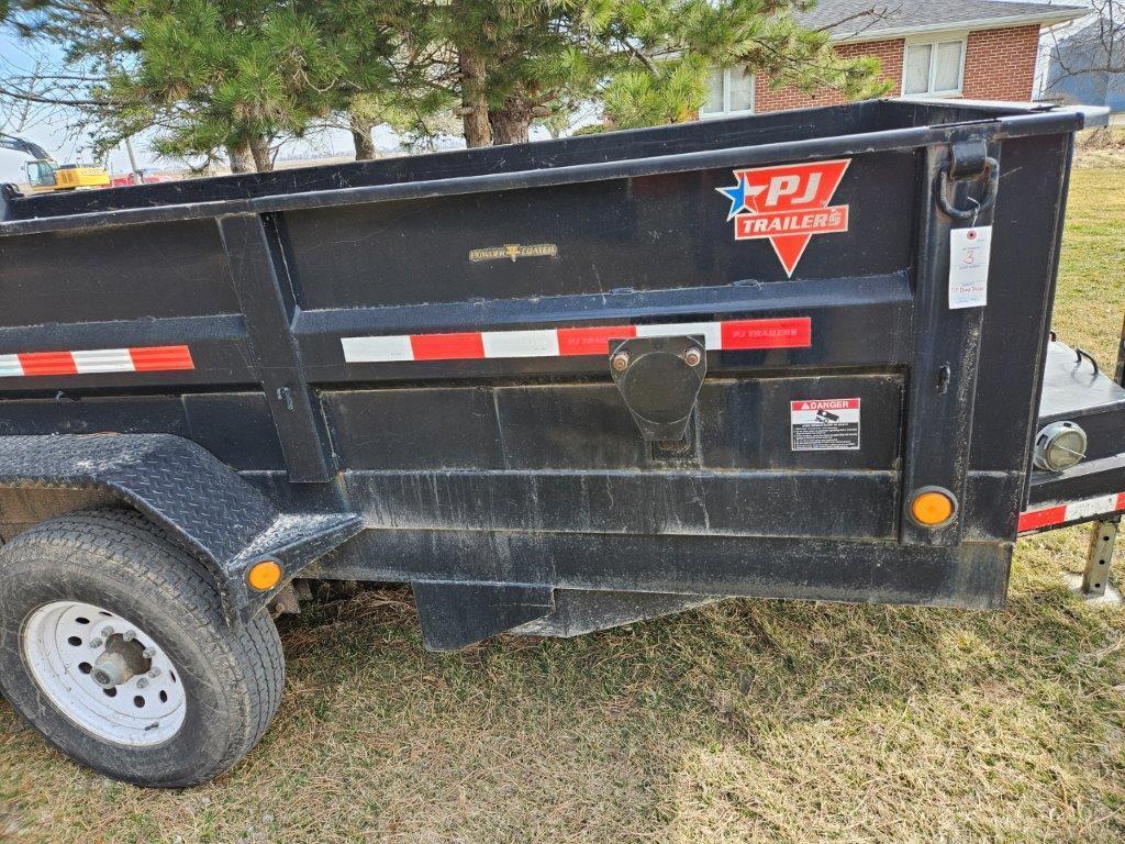 2007 PJ 80"x14' Tandem Axle Bumper Hitch Dump Trailer
