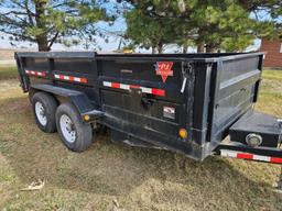 2007 PJ 80"x14' Tandem Axle Bumper Hitch Dump Trailer