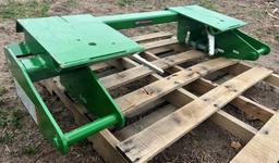 WorkSaver adapter plate JD quick tach to skid loader