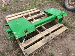 WorkSaver adapter plate JD quick tach to skid loader