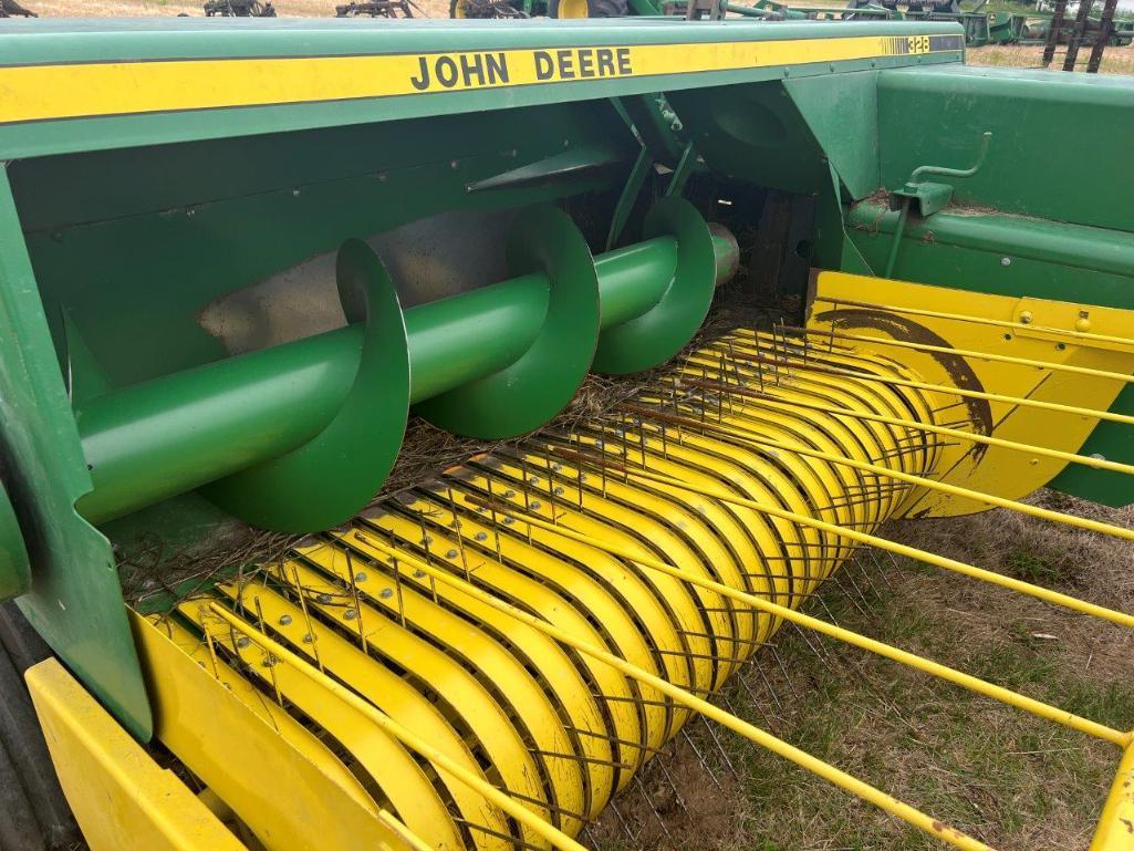 JD 328 square baler, 64" pickup, twine tie