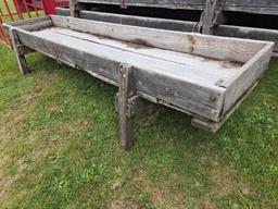 12' Wooden Cattle Feed Bunk